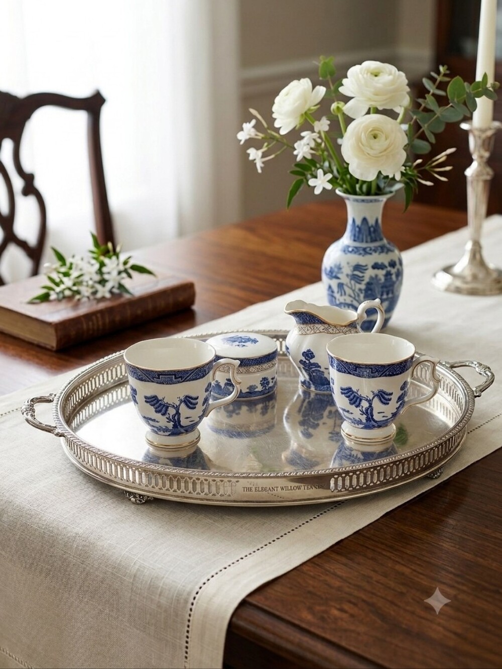Royal Doulton Blue and White Porcelain Tea Service